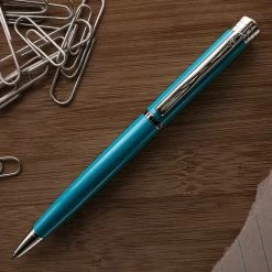 Monteverde Strata Ballpoint Pen, Turquoise & Chrome