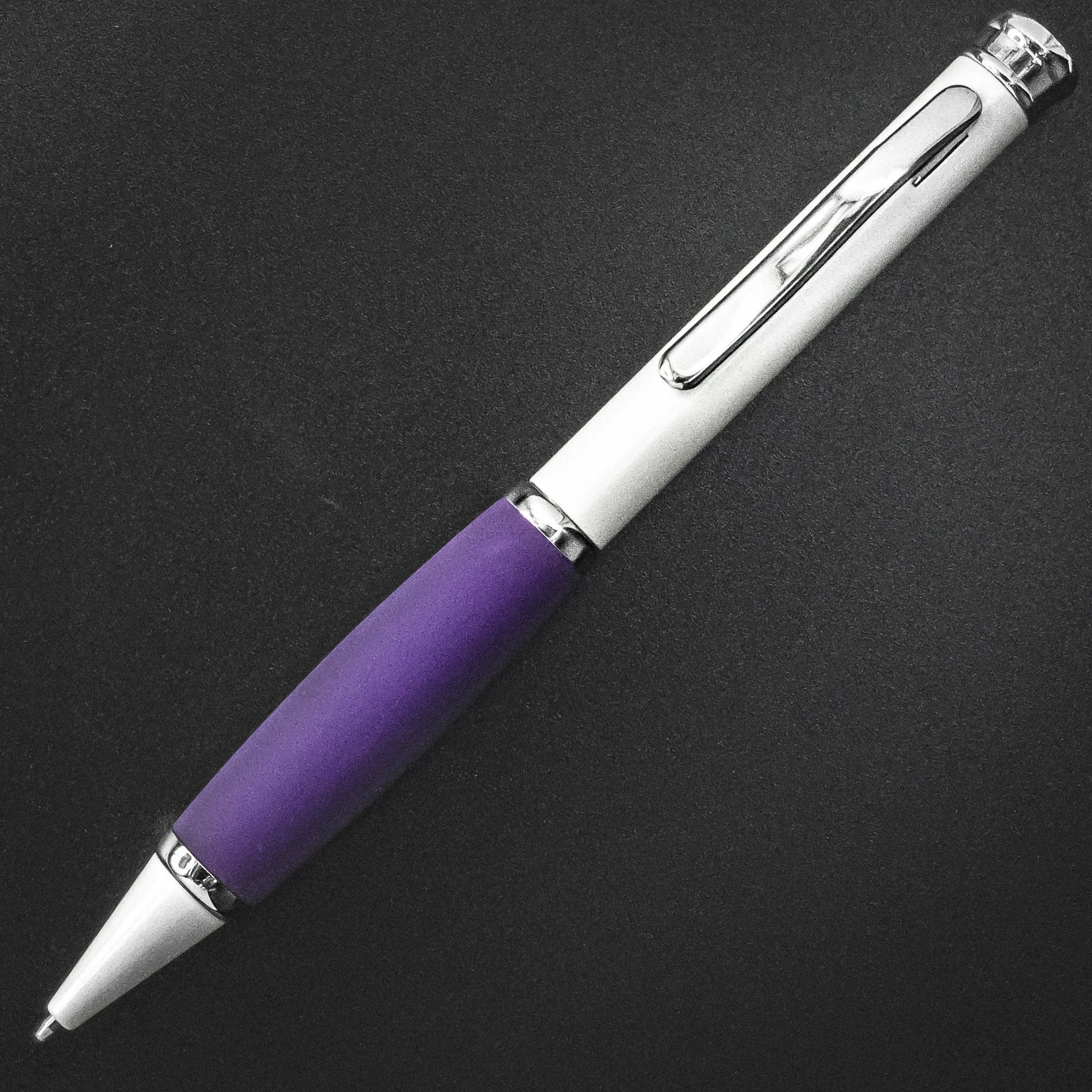Pen Savings Executive Metal Ballpoint Pen, Pearl White & Purple 3 Pen Savings Executive Metal Ballpoint Pen, Pearl White & Purple