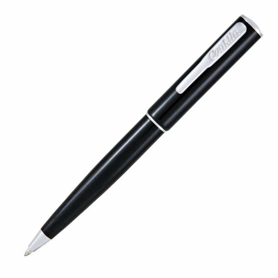 Conklin Coronet Ballpoint Pen, Black & Chrome 3 Conklin Coronet Ballpoint Pen, Black & Chrome