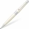 Cross® Cross Beverly Ballpoint Pen, Pearlescent White & Chrome