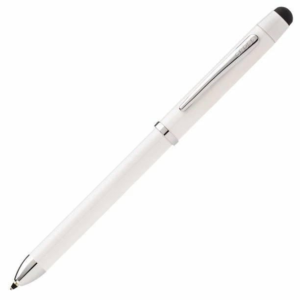 Cross® Cross Tech3 Multi-Function Ballpoint Pen & Stylus, White & Chrome 3 Cross® Cross Tech3 Multi-Function Ballpoint Pen & Stylus, White & Chrome