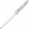 Sheaffer 100 Ballpoint Pen, White Lacquer & Brushed Chrome -Caran D’Ache Sales 71ZdR ZVm4L. AC SL1500