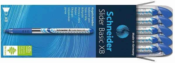 Schneider® Schneider Slider Basic XB Ballpoint Pens, 10 Pack, Blue, Extra Bold 3 Schneider® Schneider Slider Basic XB Ballpoint Pens, 10 Pack, Blue, Extra Bold