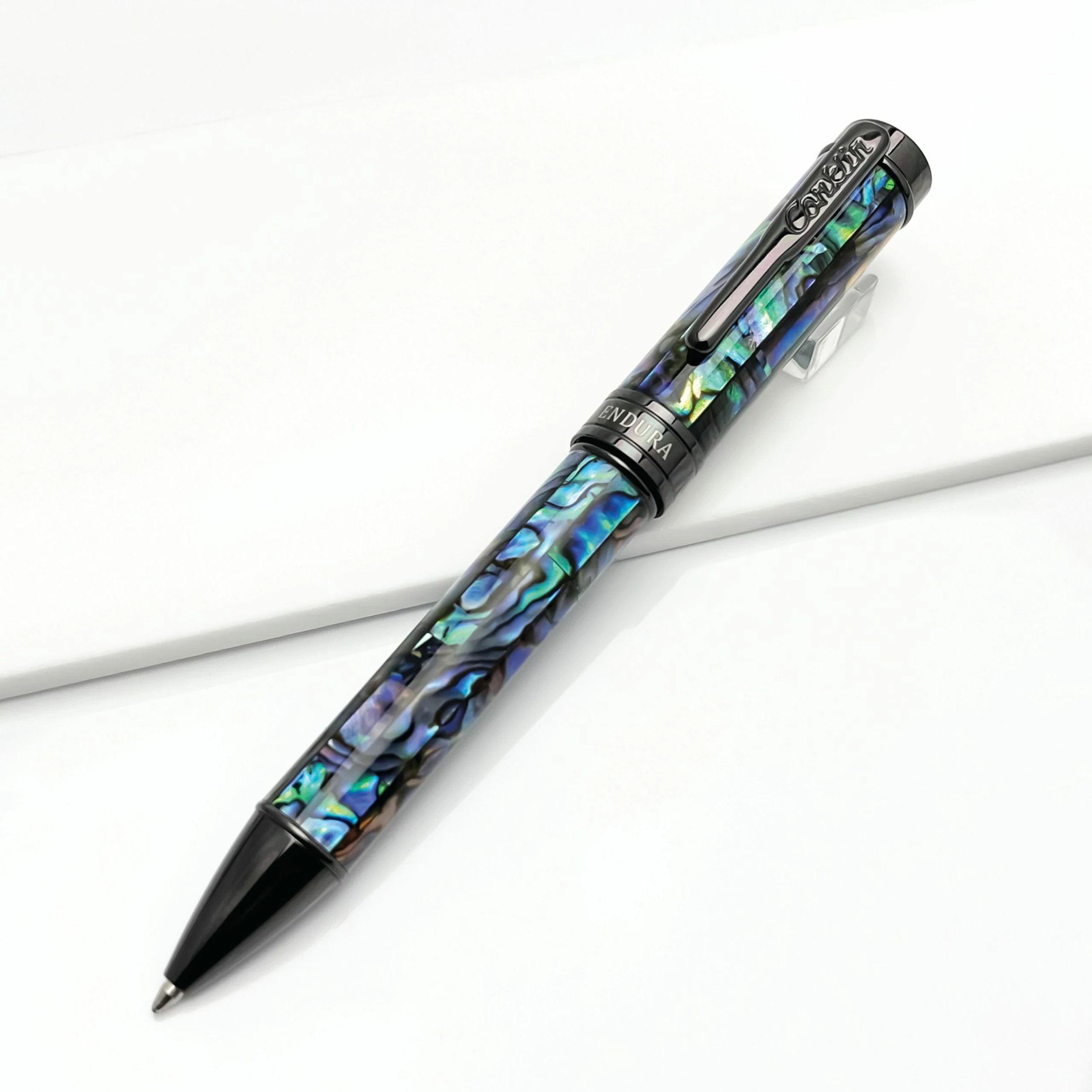 Conklin Endura Abalone Shell Limited Edition Ballpoint Pen, Gunmetal 3 Conklin Endura Abalone Shell Limited Edition Ballpoint Pen, Gunmetal