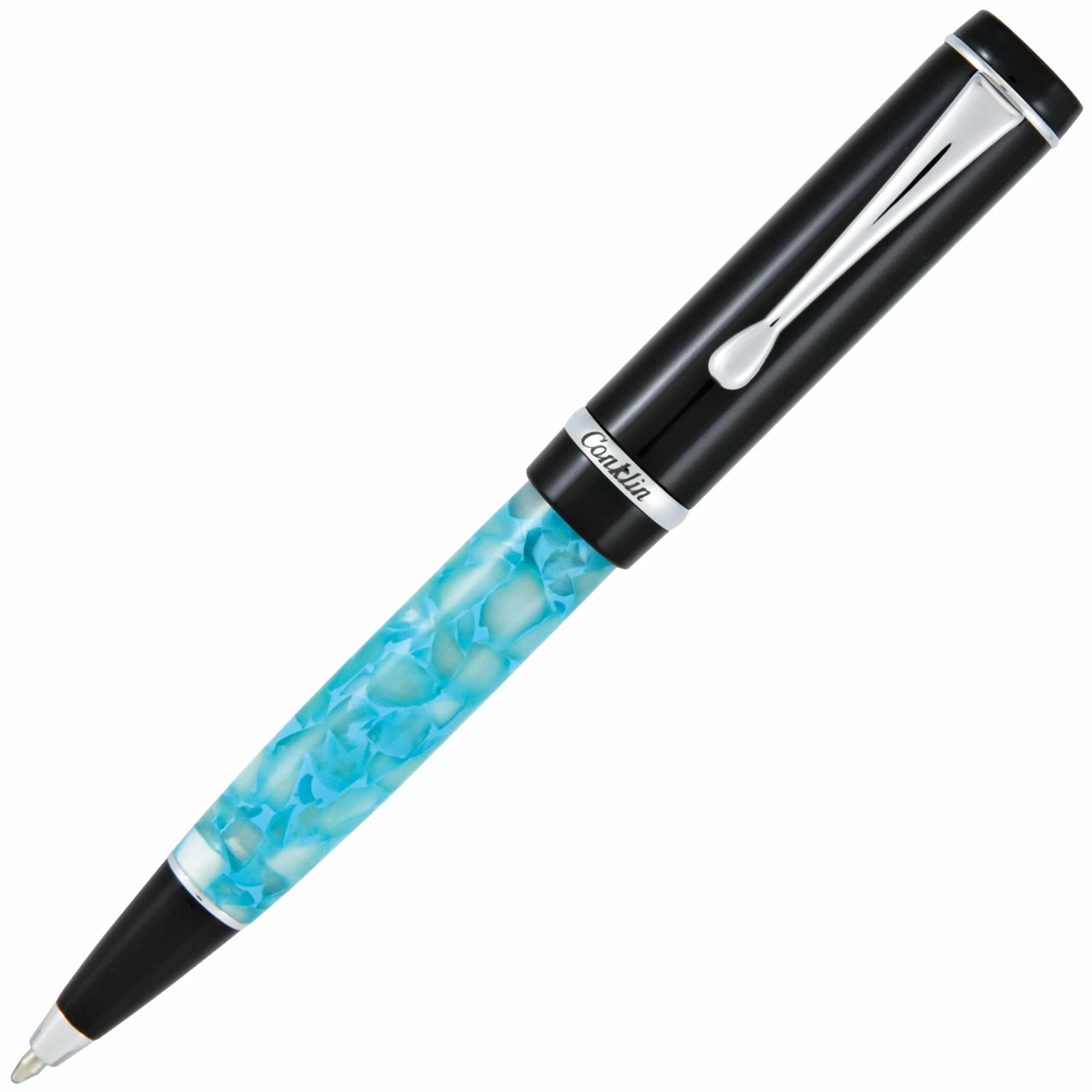 Conklin Duragraph Ballpoint Pen, Turquoise Nights 3 Conklin Duragraph Ballpoint Pen, Turquoise Nights