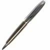 Cross® Cross Revere Ballpoint Pen, Tuxedo Cross Grid Brown & Chrome