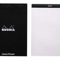 Rhodia No. 18 Notepad - Black, Dot Grid - 8x11