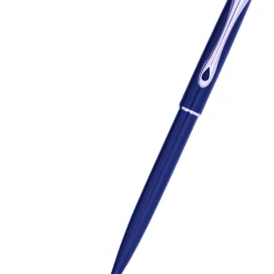 Diplomat Traveller EasyFLOW Ballpoint Pen, Navy Blue & Chrome
