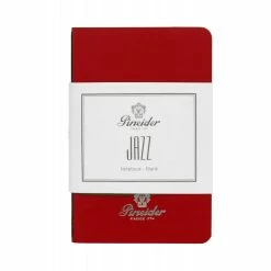 Pineider Notes Jazz Notebook, 80 Pages, 80 Gr Blank White Paper, Red
