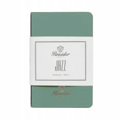 Pineider Notes Jazz Notebook, 80 Pages, 80 Gr Blank White Paper, Aqua Green