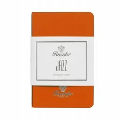 Pineider Notes Jazz Notebook, 80 Pages, 80 Gr Blank White Paper, Orange