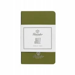 Pineider Notes Jazz Notebook, 80 Pages, 80 Gr Blank White Paper, Green
