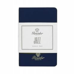Pineider Notes Jazz Notebook, 80 Pages, 80 Gr Blank White Paper, Blue