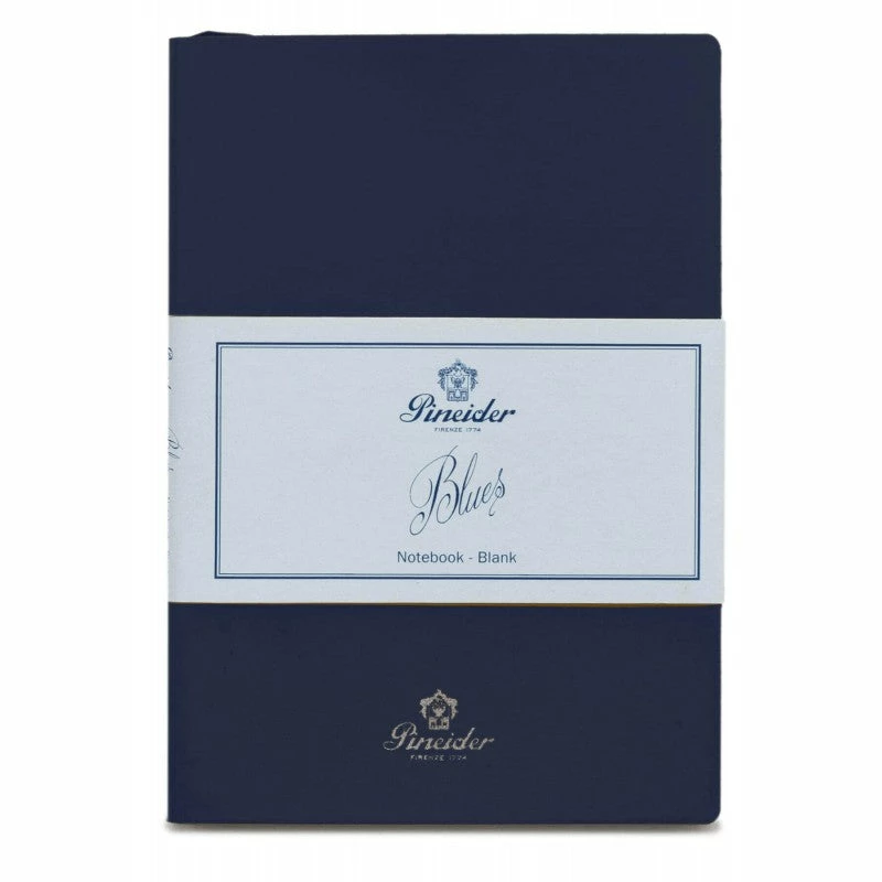 Pineider Blues Notebook, A5, 192 Blank Pages, 55gr Paper, Dark Blue 3 Pineider Blues Notebook, A5, 192 Blank Pages, 55gr Paper, Dark Blue