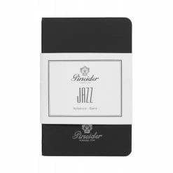 Pineider Notes Jazz Notebook, 80 Pages, 80 Gr Blank White Paper, Black