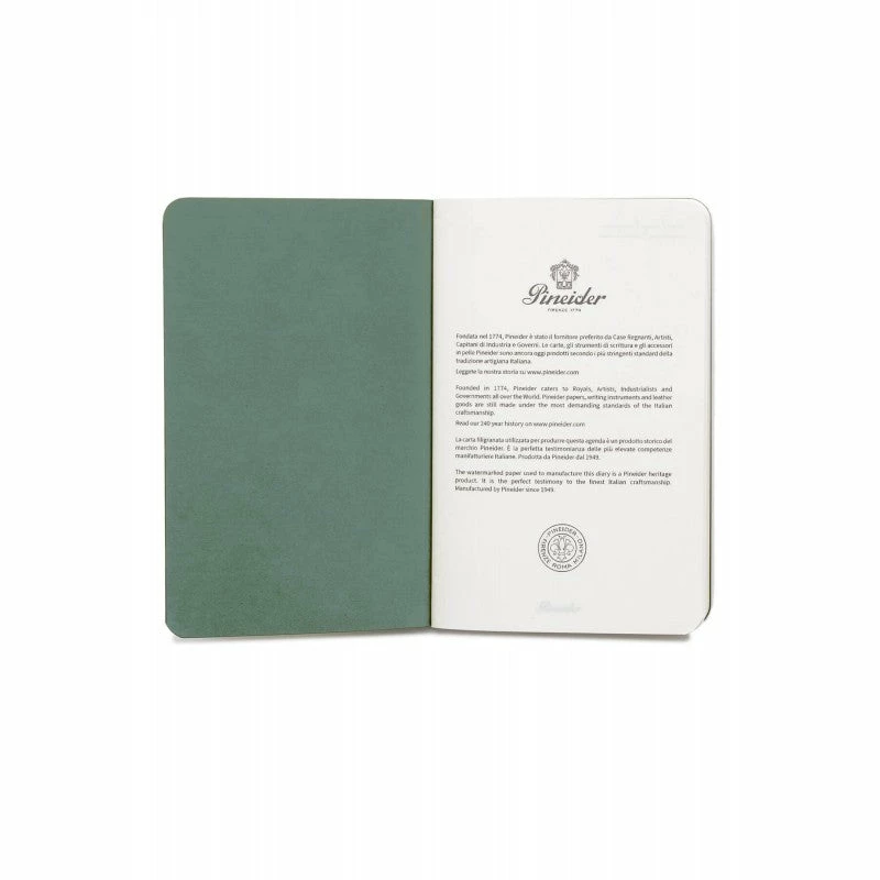 Pineider Notes Jazz Notebook, 80 Pages, 80 Gr Blank White Paper, Aqua Green 5 Pineider Notes Jazz Notebook, 80 Pages, 80 Gr Blank White Paper, Aqua Green - Image 3