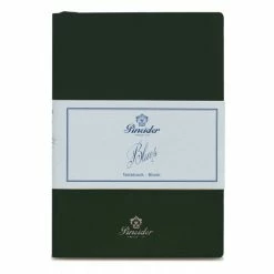 Pineider Blues Notebook, A5, 192 Blank Pages, 55gr Paper, Dark Green