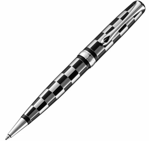 Diplomat Excellence A Plus Rome Black & White Ballpoint Pen 3 Diplomat Excellence A Plus Rome Black & White Ballpoint Pen