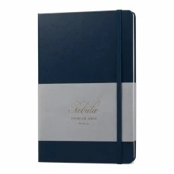 Nebula Premium Notepad, 90g White Paper, Midnight Navy