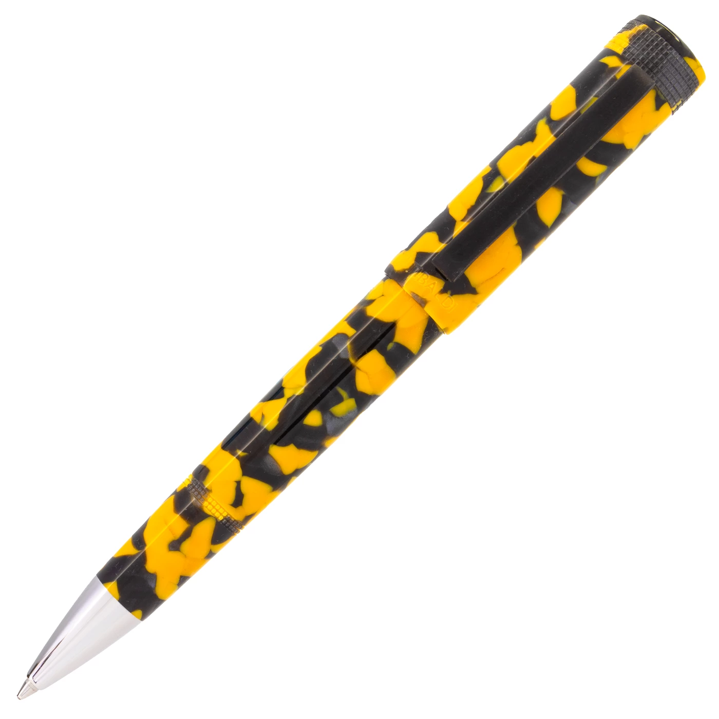 Tibaldi Perfecta LP Vinyl Yellow Ballpoint Pen 3 Tibaldi Perfecta LP Vinyl Yellow Ballpoint Pen