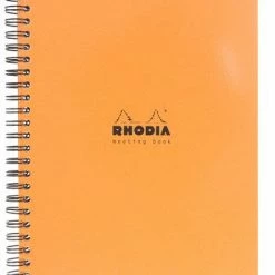Rhodia Classic Meeting Book, Orange, Lined, 6 ½ X 8 ¼